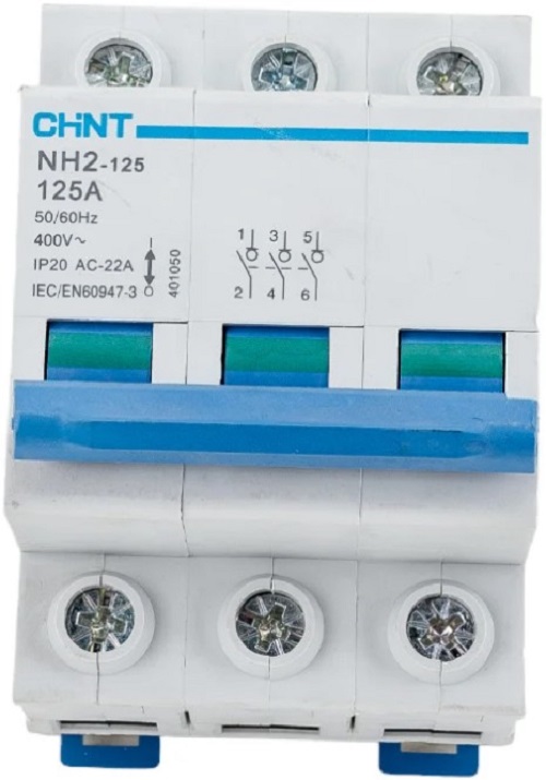 Выключатель нагрузки CHINT 401050 3P, 125А, NH2-125