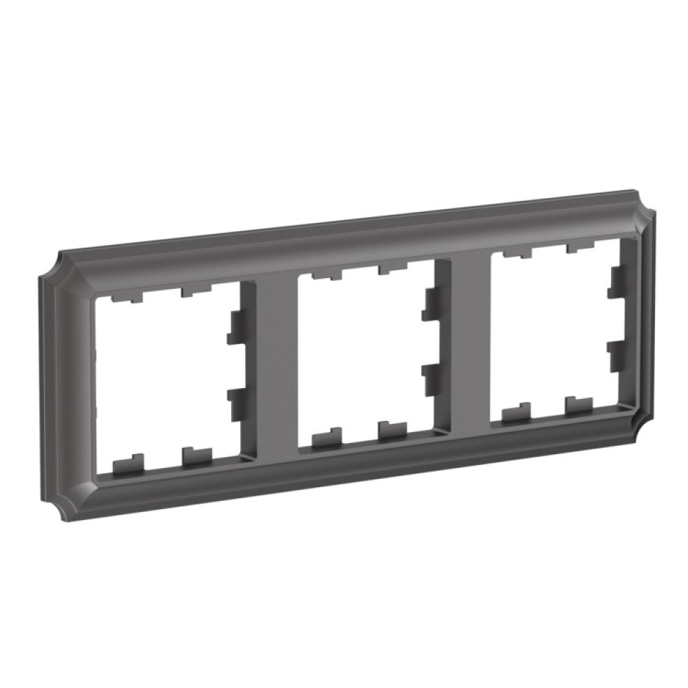 Рамка тройная Systeme Electric ATN100603 AtlasDesign ANTIQUE универсальная, Мокко