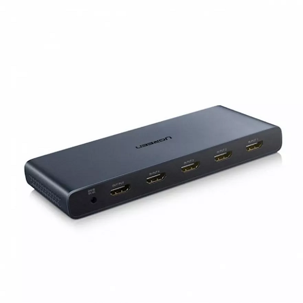 Переключатель UGREEN CM201 50745EU HDMI 4×1 Quad Multi-Viewer with 5V 2A power adapter*1 EU. Цвет: черный
