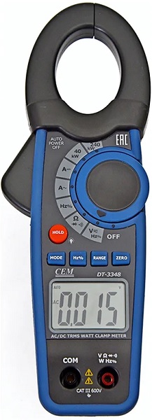 Токоизмерительные клещи CEM DT-3348 CEM 480403 ваттметр