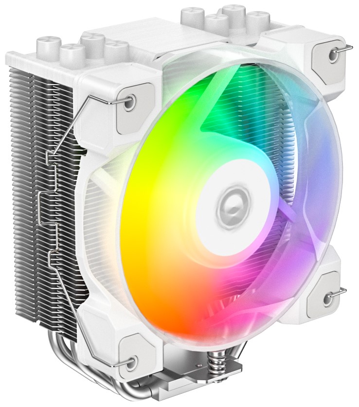  Кулер ID-Cooling SE-214-XT DF WHITE ARGB LGA115x/1200/1700/1851/AM4 (TDP 180W, 900-2000rpm, 31.5dBa,