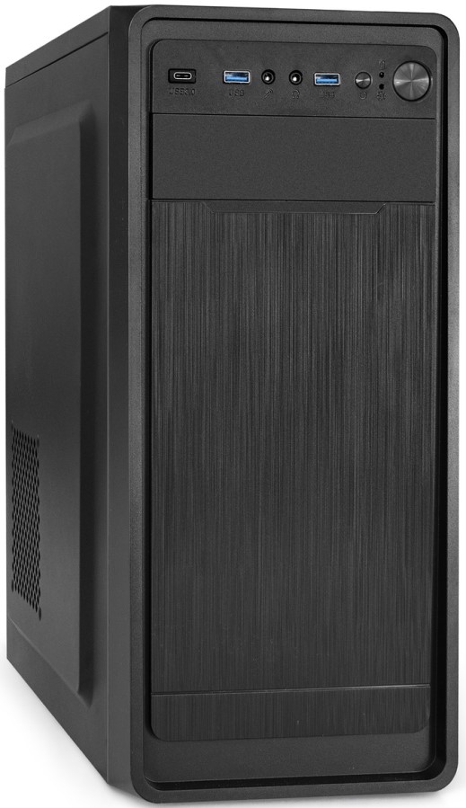 Корпус ATX Exegate XP-332UC-XP400 EX287373RUS черный, БП 400W, 2*USB3.0, TypeC, аудио