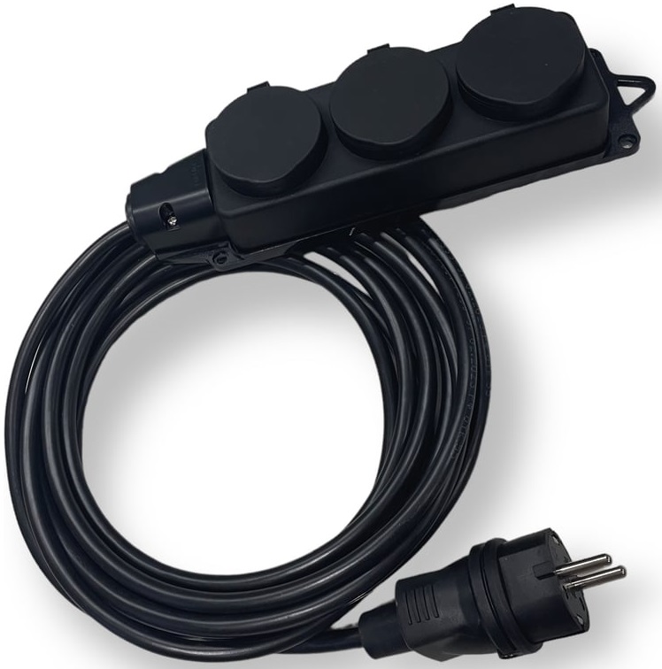 Удлинитель силовой iTOK i-CONNECT-SU-KG-315-3-44-5 тип SU серии iCONNECT с заземлением КГтп-ХЛ 3х1,5 мм 3 гнезда IP44 ГОСТ 5 м