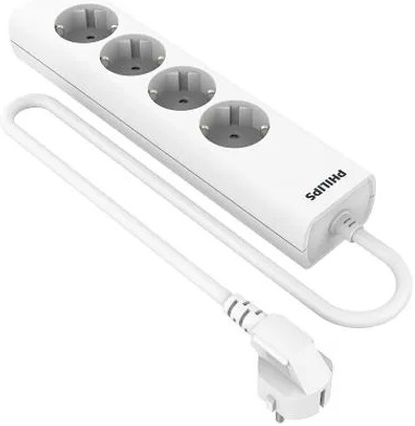 Удлинитель Philips CHP1142WC/56 4 розетки, защита от детей, 5м