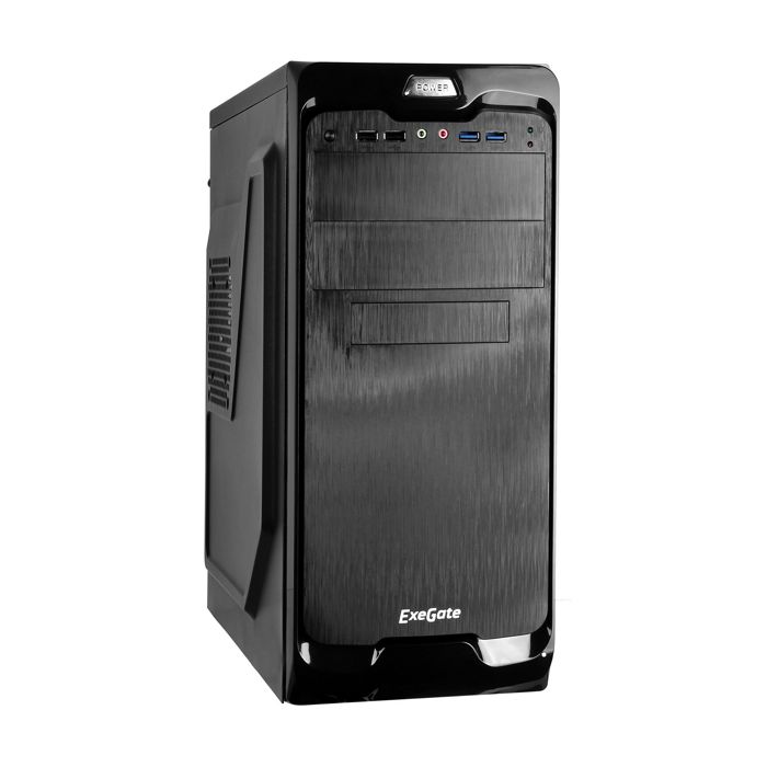 Корпус ATX Exegate UN-604 EX269438RUS miditower, UN500, 120mm 2*USB+2*USB3.0, Audio, black