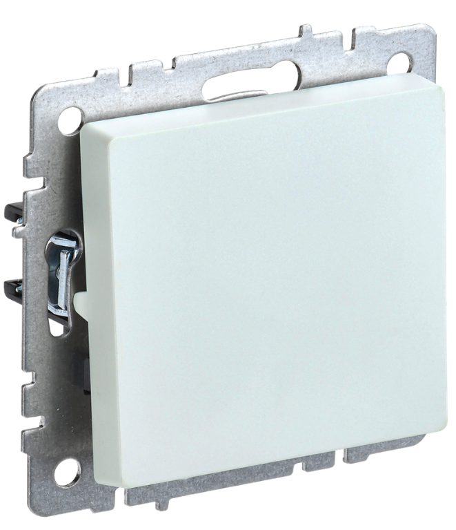Переключатель одноклавишный IEK BR-V12-0-10-K36 BRITE 10А ВС10-1-6-БрЖ Жемчужный