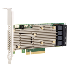 Контроллер SAS LSI 9460-16I SGL (05-50011-00) MegaRAID (PCIe 3.1 x8 LP, SAS/SATA/NVMe, RAID 0,1,5,6,10,50,60, 16port(4 * int SFF8643), 4GB Cache, 3516