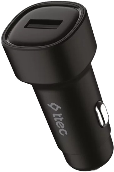 Зарядное устройство автомобильное TTEC 2CKS30MS 2.4A, с кабелем Micro USB, цвет: черный
