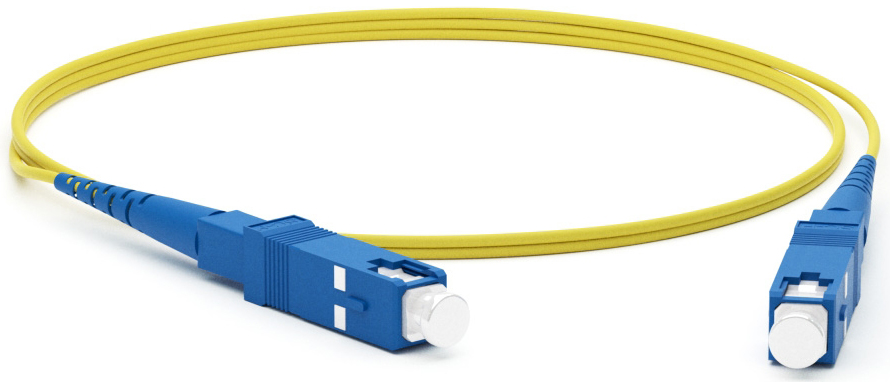 Патч-корд волоконно-оптический Hyperline FC-S2-9-SC/UR-SC/UR-H-1M-LSZH-YL SM 9/125 (OS2), SC/UPC-SC/UPC, 2.0 мм, simplex, LSZH, 1 м