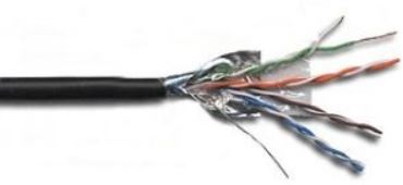 Кабель витая пара U/UTP 5e кат. 4 пары Lanmaster LAN-5EUTP-OUT (350Mhz),PE,(305 м)