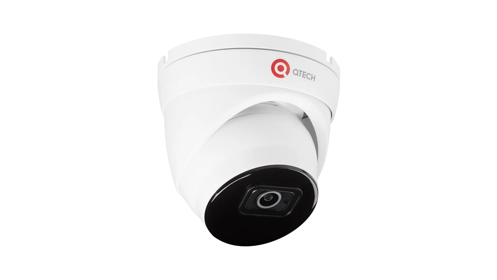 Видеокамера IP QTECH QVC-IPC-R202SM (2.8) 2МП, купольная, в металлическом корпусе, с фиксированным объективом 2.8мм (104°) и ИК-подсветкой до 30м, 1/2