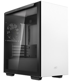 Корпус mATX Deepcool MACUBE 110 WH без БП, боковое окно (закаленное стекло), белый