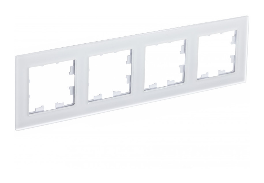 Рамка Schneider Electric ATN330104 AtlasDesign Nature матовое стекло белая 4-ая