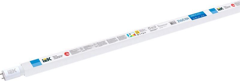 Лампа светодиодная IEK LLE-T8-24-230-65-G13 LED T8 линейная 24Вт 230В 6500К 1500мм G13