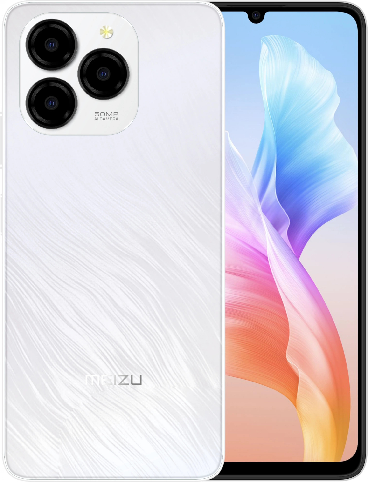 Смартфон Meizu M411H Note 21 256Gb, 8Gb, 3G, 4G, 2Sim, 6.74, 50Mpix, GPS, GSM900/1800, GSM1900, TouchSc, microSD, белый