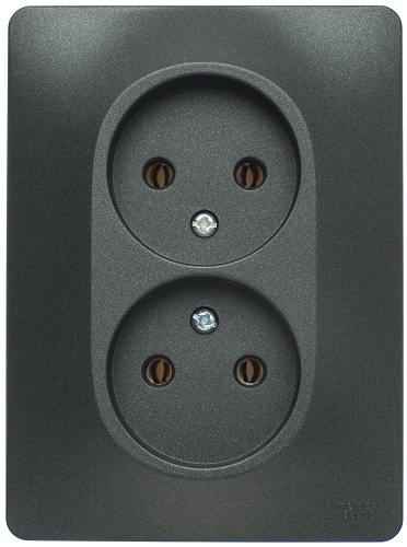 Розетка Schneider Electric GSL000720 двойная без заземления, IP20