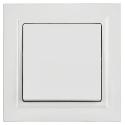 Выключатель IEK BR-V10-0-10-K01-F 1-кл. СП BRITE ВСР10-1-0-БрБ 10А в сборе белый