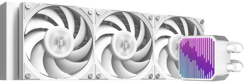   Xcom-Shop Система охлаждения жидкостная ID-Cooling DX360 MAX WHITE LGA1700/1200/115X/AM4/AM5 (TDP 350W, 3*120mm, белый, 0-2150rpm, 85CFM, ARGB PUMP, 4-pin PWM)