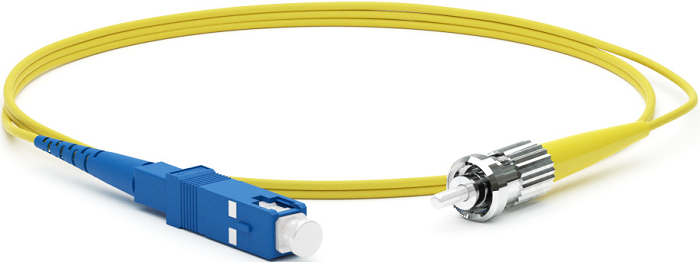 Патч-корд волоконно-оптический Hyperline FC-S2-9-SC/UR-ST/UR-H-3M-LSZH-YL (шнур) SM 9/125 (OS2), SC/UPC-ST/UPC, 2.0 мм, simplex, LSZH, 3 м