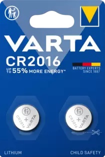 Батарейка Varta ELECTRONICS CR2016 06016101402 BL2 Lithium 3V (6016) (2/20/200)