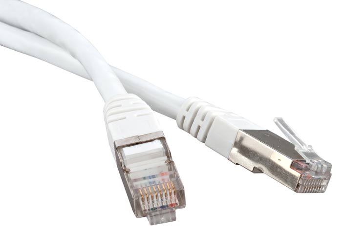 Кабель патч-корд FTP 5e кат. 3м. Hyperline PC-LPM-STP-RJ45-RJ45-C5e-3M-LSZH-WH LSZH, 3 м, белый