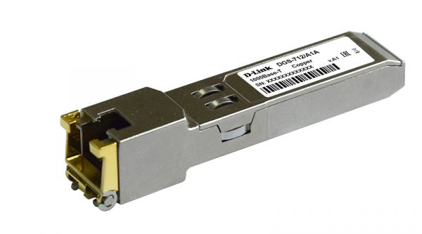 Сетевая карта 712/A2A D-Link SFP Transceiver with 1 1000Base-T port.Copper transceiver (up to 100m), 3.3V power.D-LinkCopper transceiver (up to 100m
