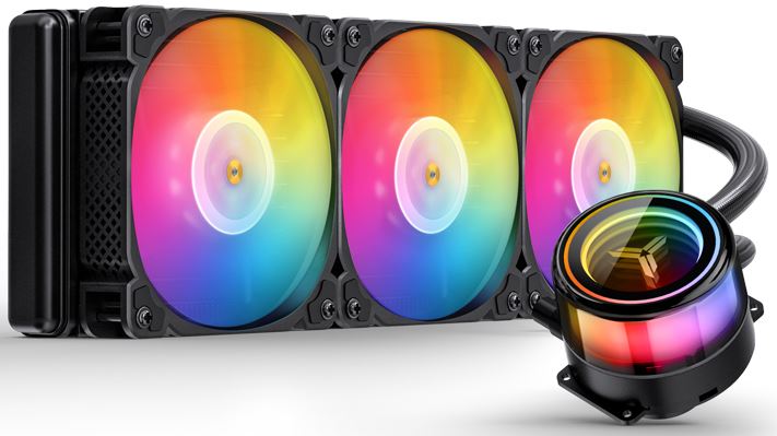  Система охлаждения жидкостная JONSBO TW7-360 ARGB Black LGA 2011/1700/1200/115X/AM4 (TDP 300W, ARGB FAN and PUMP, PWM, TRIPLE FAN 120mm) RET