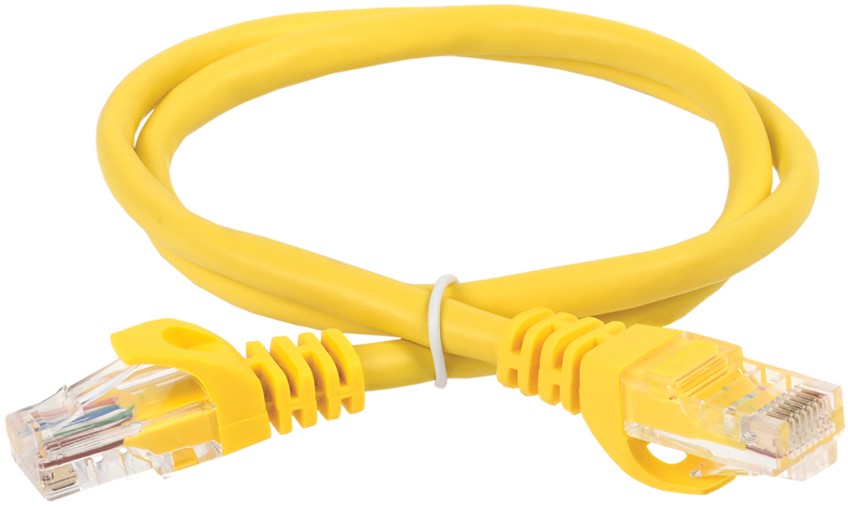 Кабель патч-корд ITK PC05-C6UL-2M кат. 6 UTP LSZH 2м жёлтый