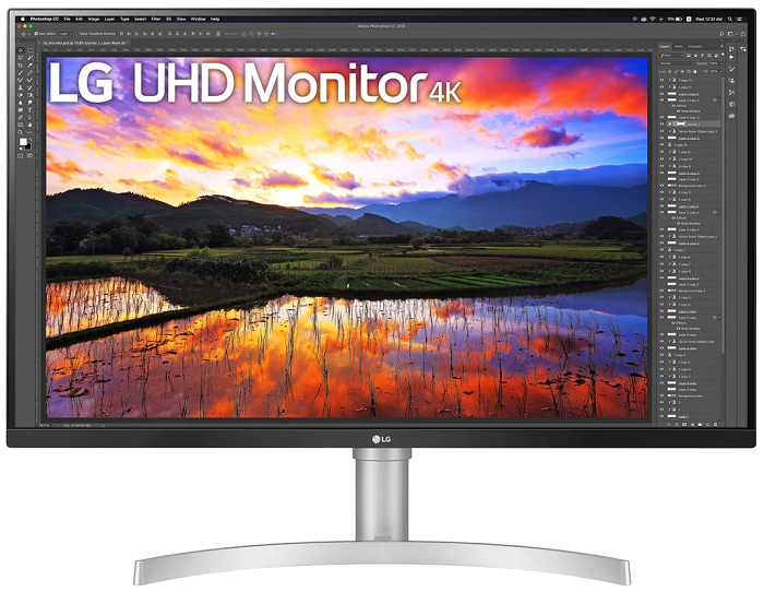  Монитор 31,5 LG 32UN650 3840x2160 IPS, nonGLARE, 350cd/m2, H178°/V178°, 1000:1, 1.07B, 5ms, 2xHDMI, DP, Height adj, Tilt, Speakers, white