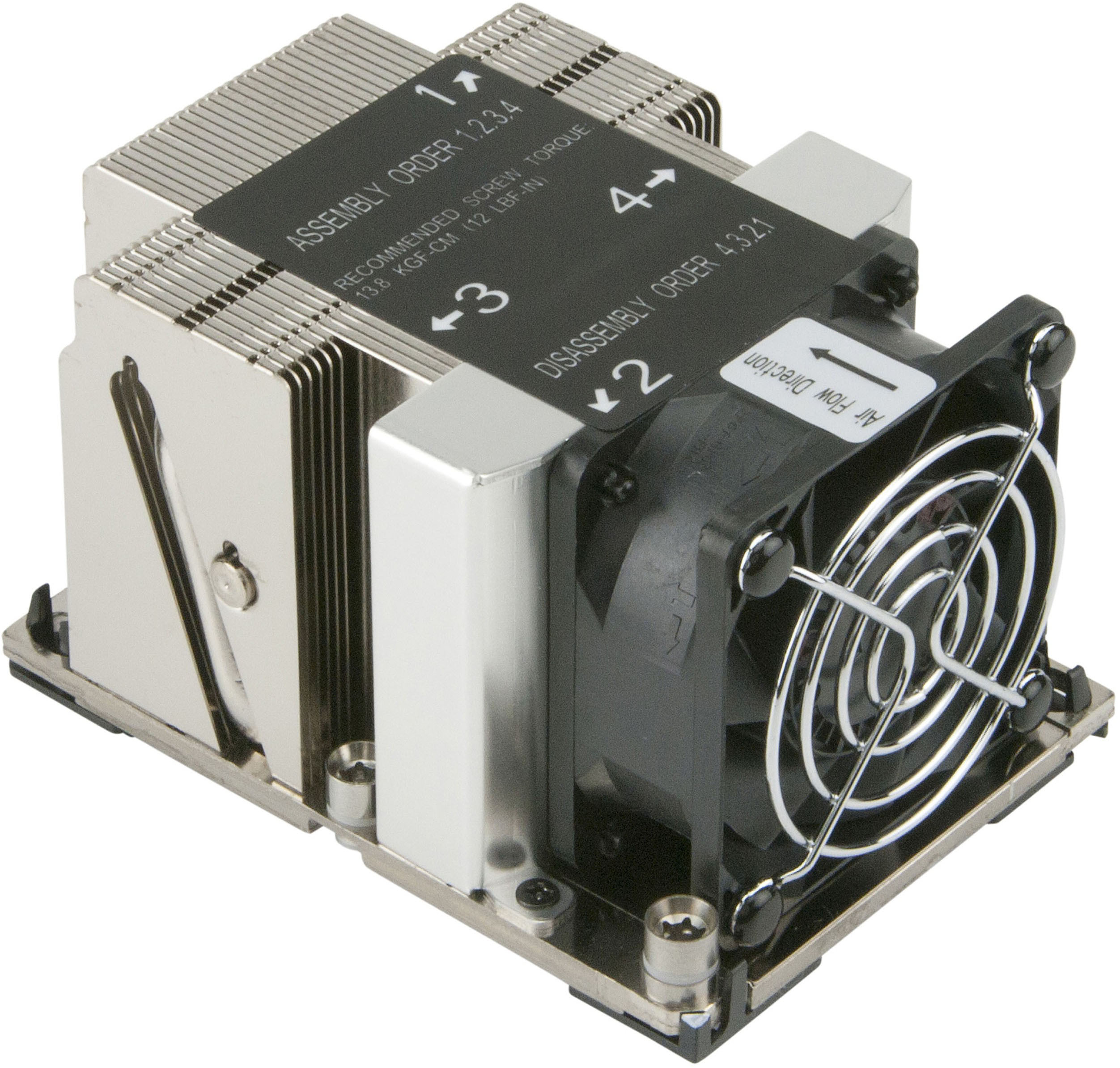 Кулер Supermicro SNK-P0068APS4 2U Active for LGA 3647, 108x78x64 (Narrow ILM) 8400rpm, 52дБ, 4-pin PWM