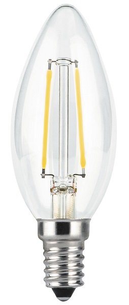 Лампа светодиодная Gauss 103801109 Filament Свеча E14 9W 680lm 2700К 1/10/50