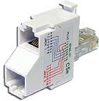 Разветвитель TWT TWT-T-U2-U2 преобразует один 4-парный порт RJ-45 (USOC) на входе в два 2-парных порта для голосовых приложений