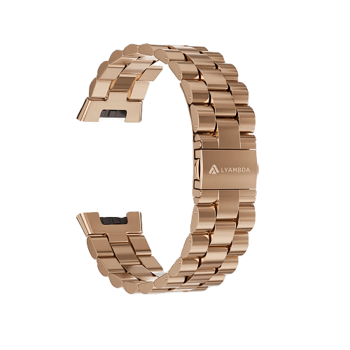 Ремешок на руку Lyambda DSG7-05-X7PRO-RG из нержавеющей стали для Xiaomi Smart Band 7 Pro rose gold