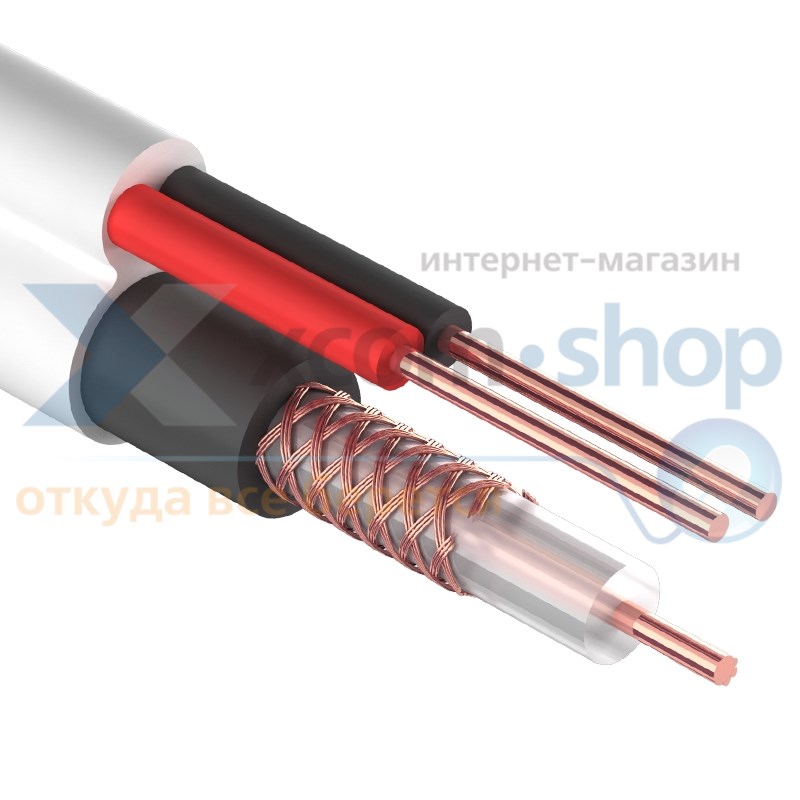 Кабель Rexant ККСВ-В + 2х0.5мм., 305м., белый 01-4003