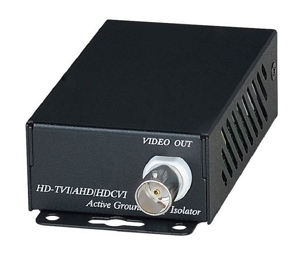 Изолятор SC&T GL001HD коаксиального кабеля (HDCVI/HDTVI/AHD) для защиты от искажений по земле. Активный