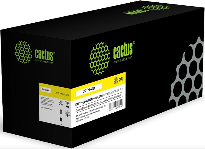 Картридж Cactus CS-TK5440Y лазерный желтый (2200стр.) для Kyocera Ecosys PA2100cx/PA2100cwx
