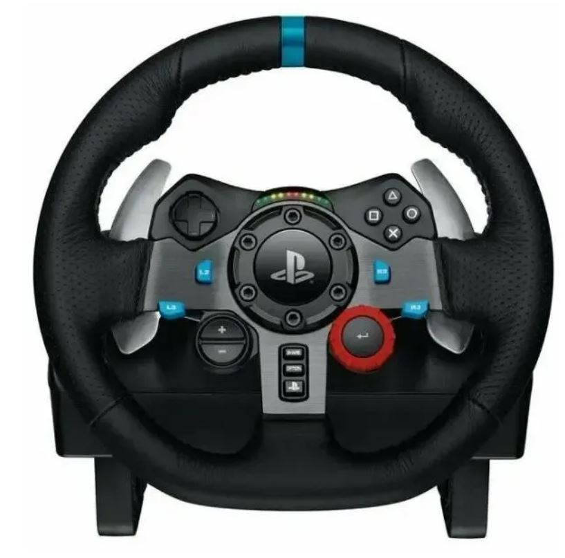 Руль игровой Logitech G29 941-000142 14кноп, с педалями, черный