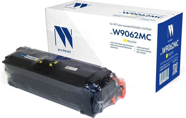 Картридж NVP NV-W9062MCY Yellow для HP Color LaserJet E55040/ E57540 (12200k)