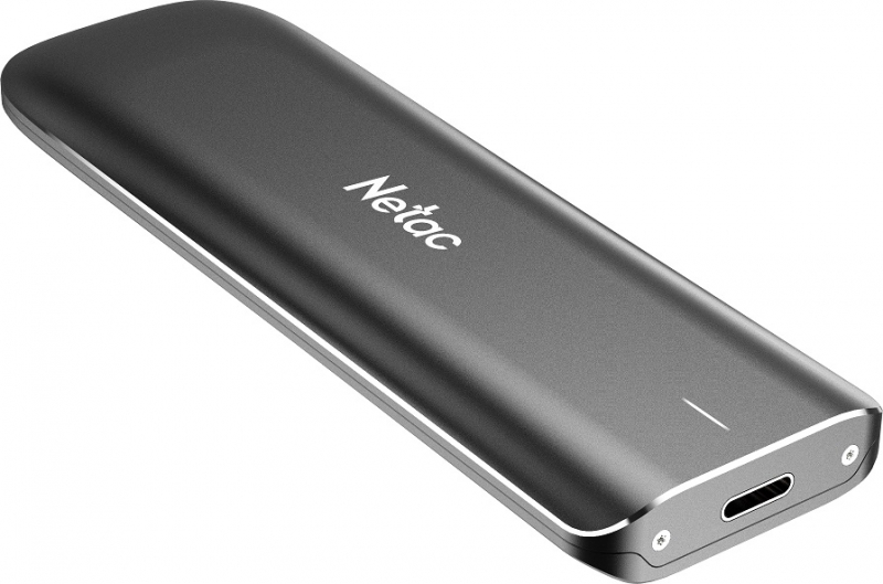 Внешний SSD USB 3.2 Gen 2 Type-C Netac NT01ZX-001T-32BK ZX 1TB 1050/950MB/s aluminum black
