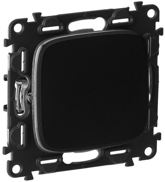 Переключатель Legrand 752916 Valena ALLURE DIY, 1-клавишный, 10А, 250В, антрацит