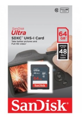  Карта памяти 64GB SanDisk SDSDUNR-064G-GN3IN SDXC UHS-I