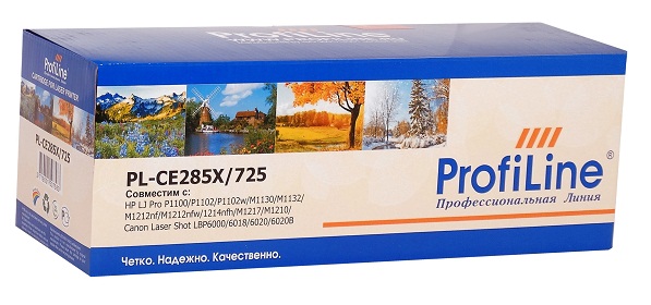 Картридж ProfiLine PL-CE285X/725 для принтеров HP LJ Pro P1100/P1102/P1102w/M1130/M1132/M1212nf/M1212nfw/1214nfh/М1217/M1210/Canon Laser Shot LBP6000/