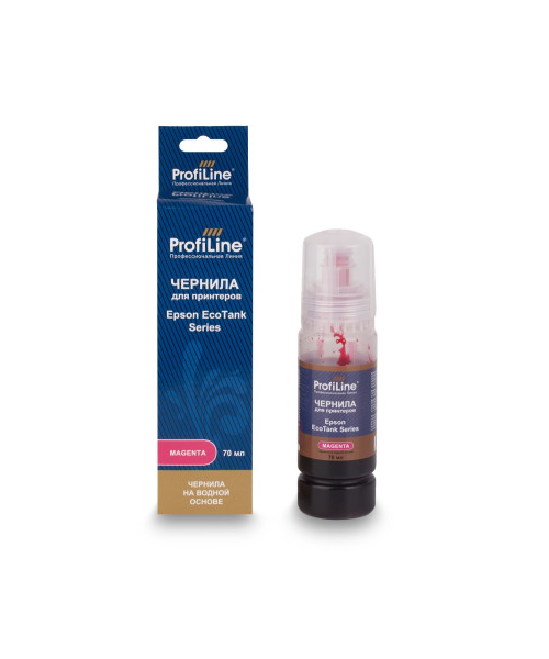 Чернила ProfiLine PL_INK_E_type-2_M_70ml для принтеров Epson EcoTank 1810/2700/2710/2720/2750/2810/2820/L3110/3160/3750/L4150/4160/4700/4750/4800/6160