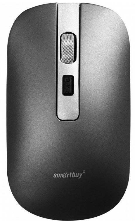   Xcom-Shop Мышь Wireless SmartBuy 402CAG с зарядкой от USB серый металлик (1/40)