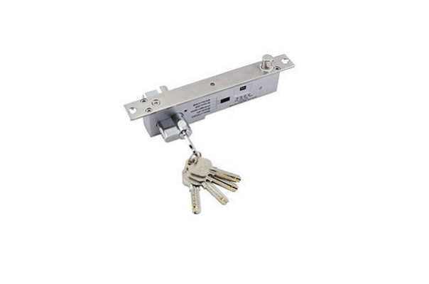  Замок Smartec ST-DB525MLT эл-мех, соленоидный, для профильных дверей с механическим цилиндром (ключ/поворотная кнопка), мониторинг, НЗ, 12VDC/180мА, с