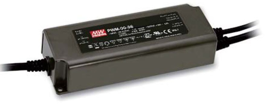 Преобразователь AC-DC сетевой Mean Well PWM-90-12 P вых: 90 Вт; Выход: 12 В ШИМ; U1: 12 В; I1: до 7.5 А; Стабилизация: напряжение; Вход: 110/220В авто