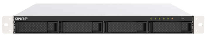 Сетевой накопитель QNAP TS-453DU-4G 4 отсека 3,5/2,5,  2 порта 2,5 GbE, HDMI-порт, стоечное исполнение, блок питания, Celeron J4125 2,0 ГГц (2,7 ГГц