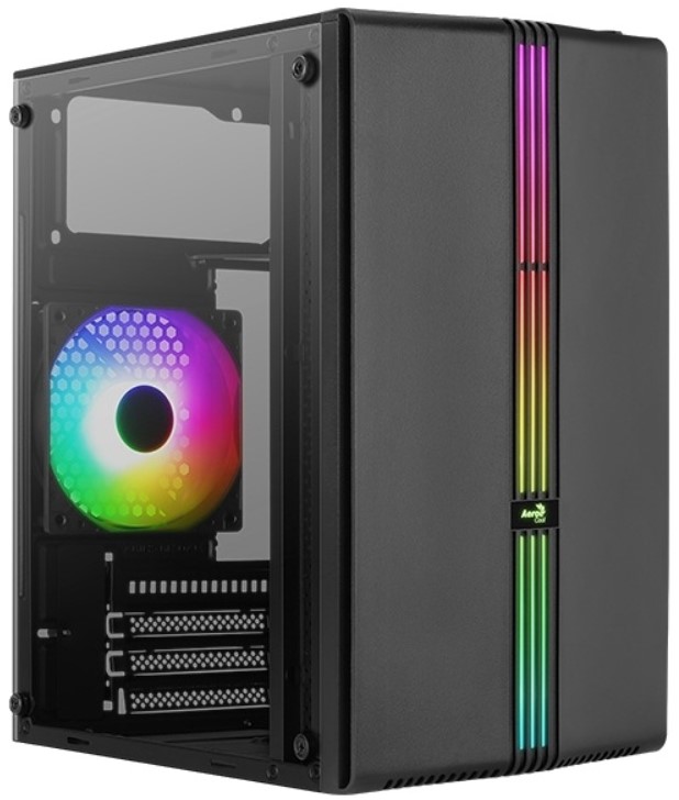 Корпус mATX AeroCool EVO Mini-G-BK-v1 4711099472352 черный, без БП, USB 3.0, USB 2.0*2, audio
