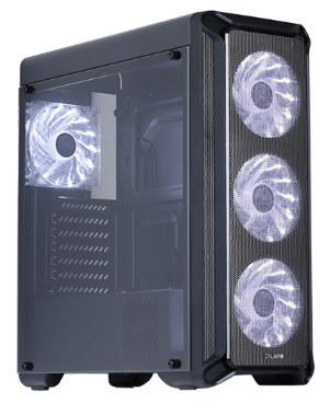 Корпус ATX Zalman I3 черный, с окном, без БП, FAN CONTROLLER, 4x120mm FAN