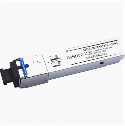 Модуль SFP OSNOVO SFP-S1SC13-G-1310-1550-I SC, одномод, 13дБ, 1.25Гбит/с, 20км